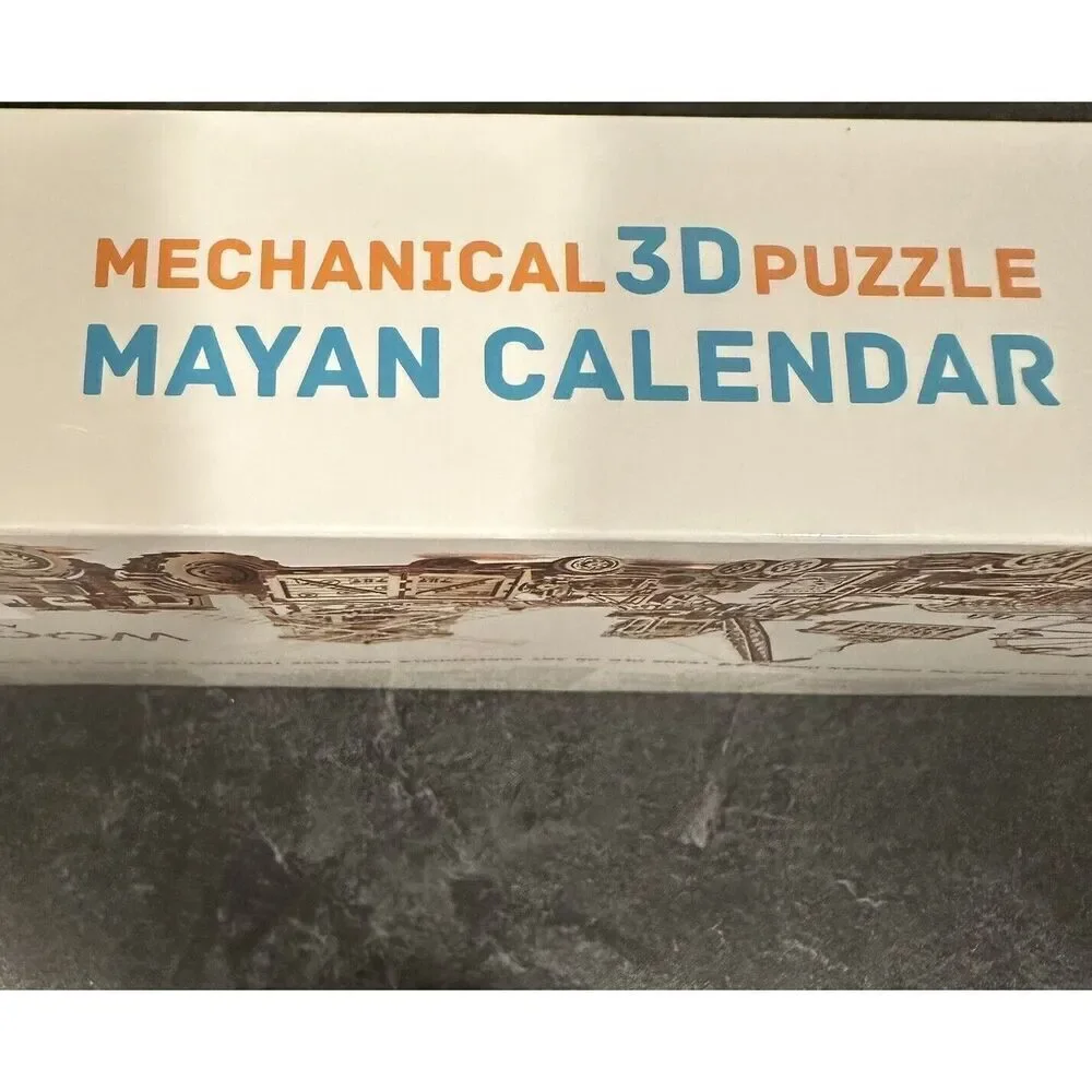 Wood Trick Mayan Calendar 3D Puzzle Mechanical Educational 73 Wooden Pieces NIB‎